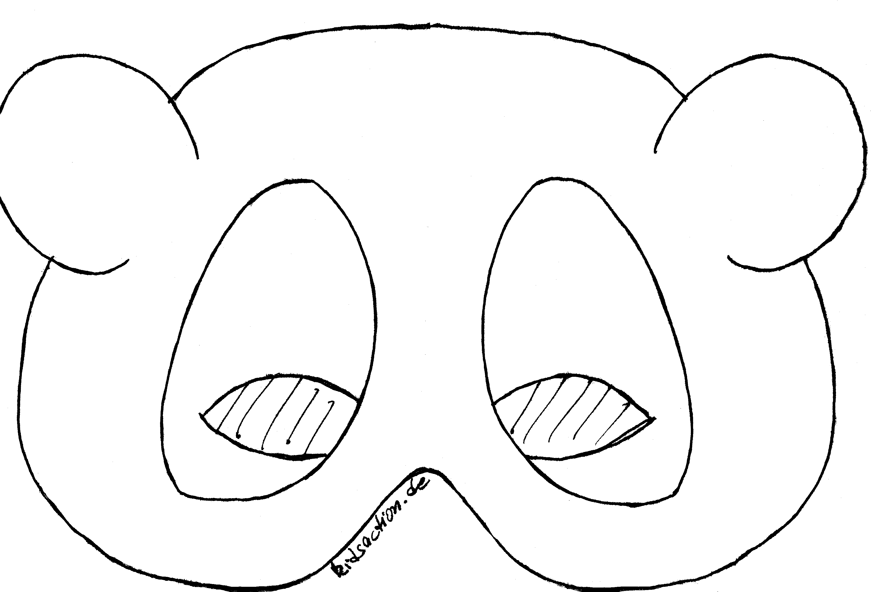Maske Pandabär